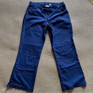 Women’s Navy Drawstring Wide-Leg Pants